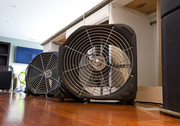 Drying equipment setup in a commercial space